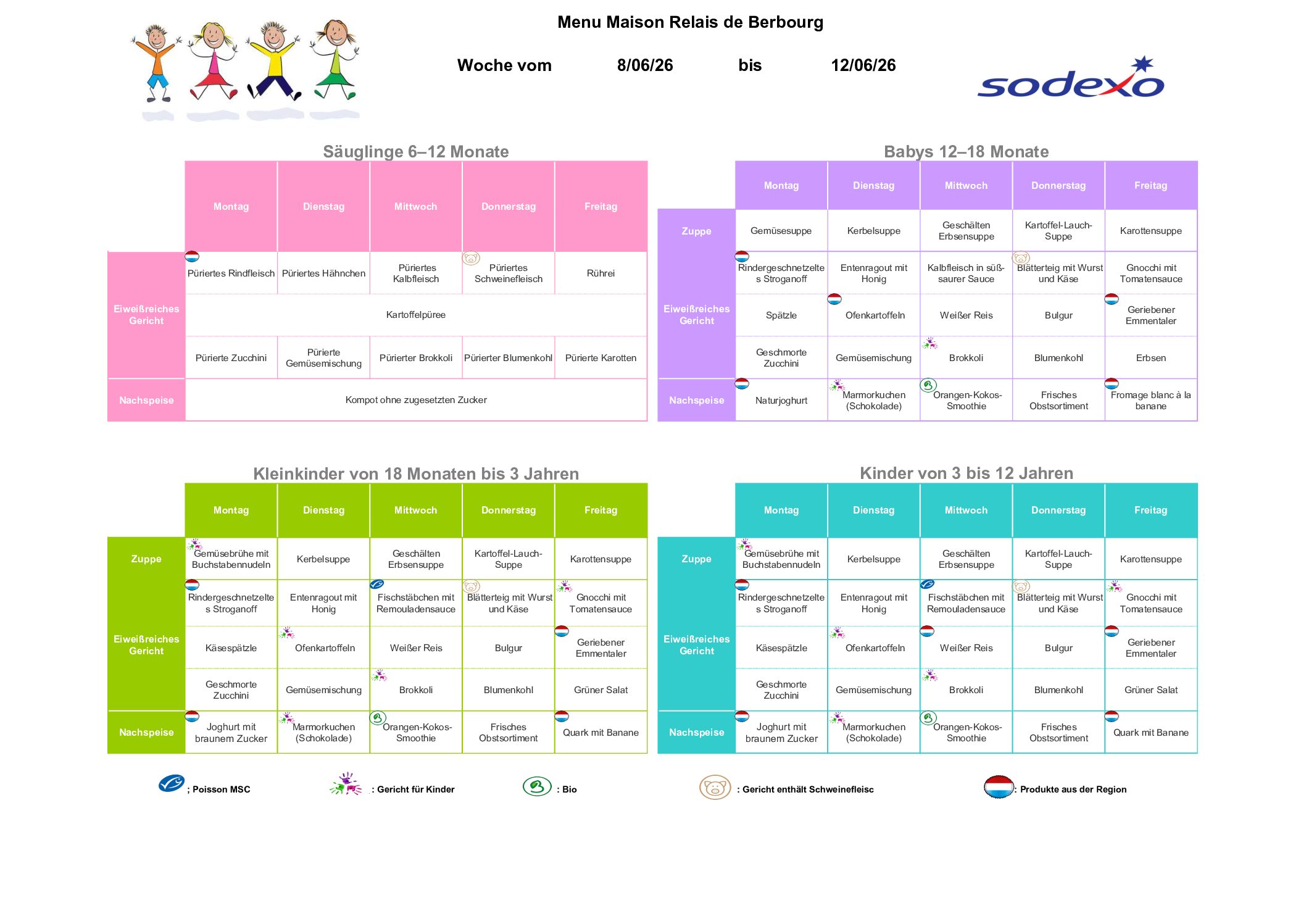 Menu semaine 2026.24 08.06-12.06.2026