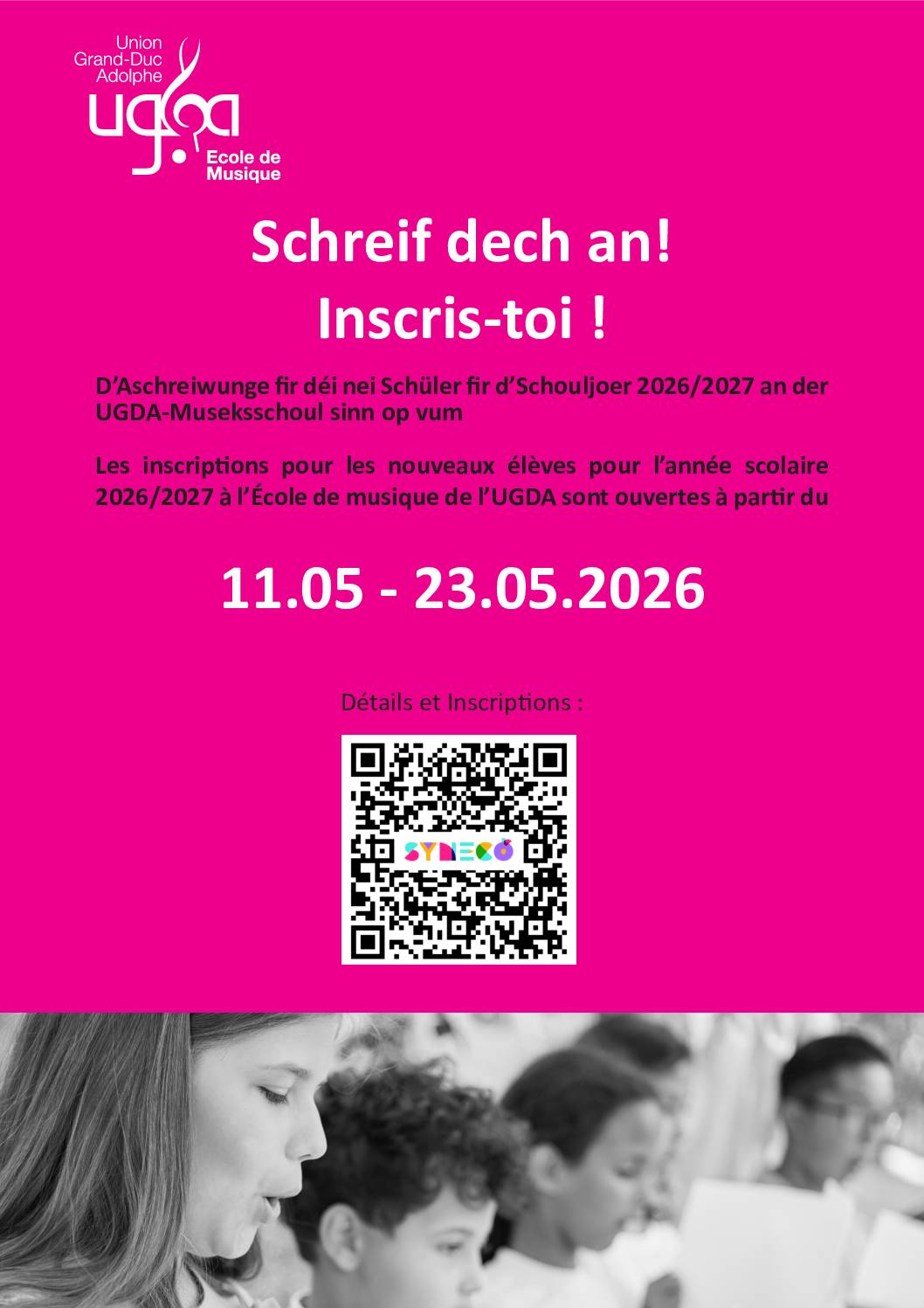 Inscription UGDA 2026/2027